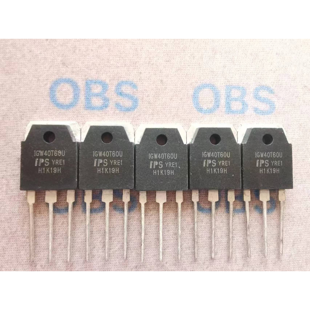 ((5 ชิ้น) IGW40T60U TO-3P 40A 600V เครื่องเชื่อมย้อนกลับทั่วไปใช้ IGBT Field Effect Tube ยี่ห้อใหม่