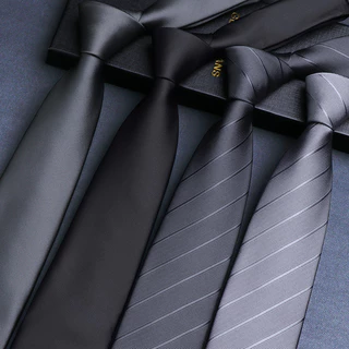 เนคไทซิป Tie-free ผู้ชายสีดํา High-End ธุรกิจซิปอย่างเป็นทางการชุดผู้ชายสีเทาดึงง่ายขี้เกียจงานแต่งงานเจ้าบ่าวชุด