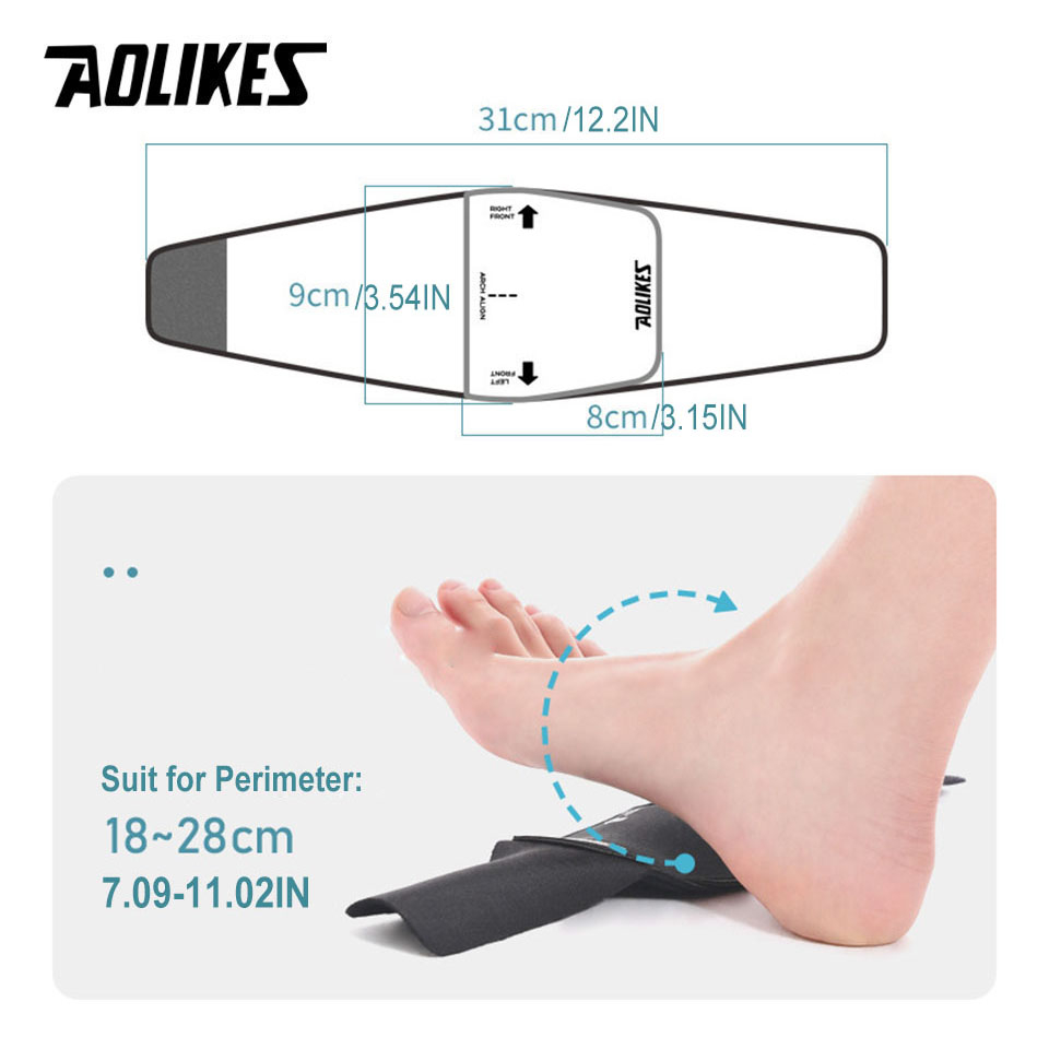 Aolikes High Arch Cushion Plantar Fasciitis Arch Pad สนับสนุน Insoles แขนสําหรับบรรเทาอาการปวดแบนแก้ไขเท้า Pads ราคา ถูกที่สุด ดีลบีเคเค แกลเลอรีภาพที่ 2