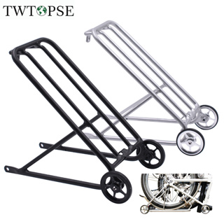 Twtopse ชั้นวางจักรยาน แบบมาตรฐาน สําหรับจักรยานพับได้ Brompton R Model Easy Wheel