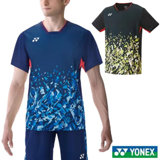 Yonex เสื้อกีฬาแบดมินตัน แขนสั้น แบบแห้งเร็ว เหมาะกับฤดูร้อน สําหรับผู้ชาย และผู้หญิง