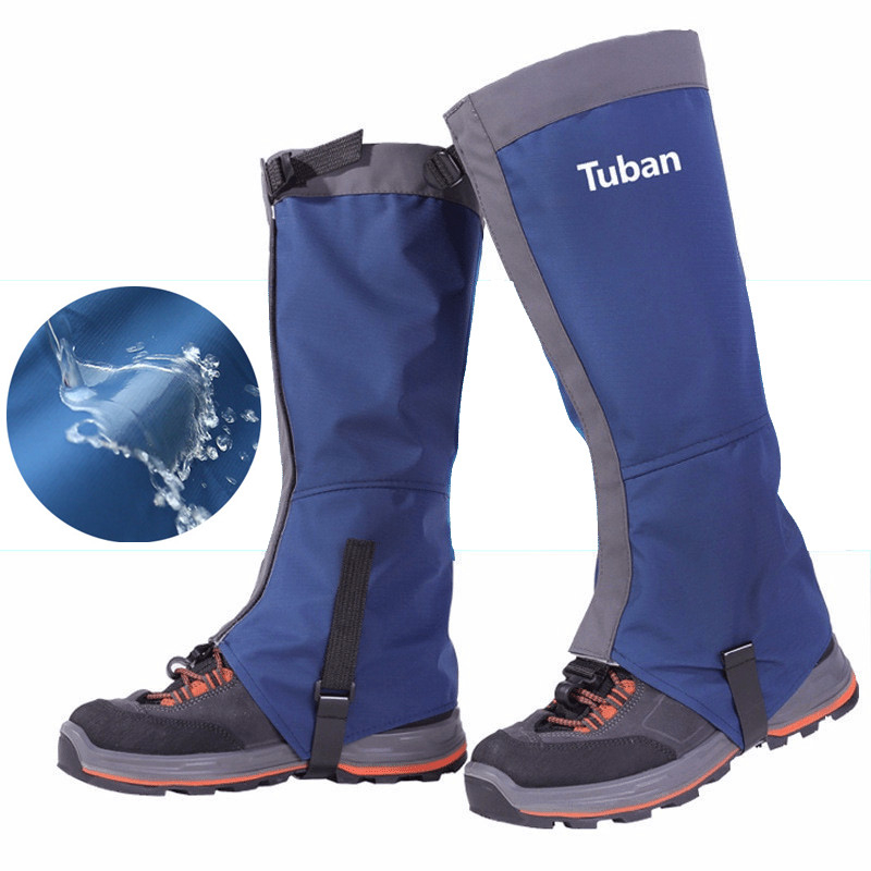 1 คู่ขา Gaiters กันน้ํา Boot Gaitors เลกกิ้งสําหรับ Rainy Snow Weather 420D ผ้าไนลอน