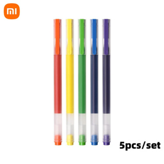 Xiaomi ปากกาหมึกเจล 0.5 มม. ทนทาน หลากสี สําหรับเครื่องเขียนสํานักงาน 5 ชิ้น