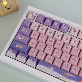 [พร้อมส่ง] ปุ่มกดคีย์บอร์ด PBT ลายอวกาศ เชอร์รี่ 140 คีย์ สําหรับคีย์บอร์ด Mx switch