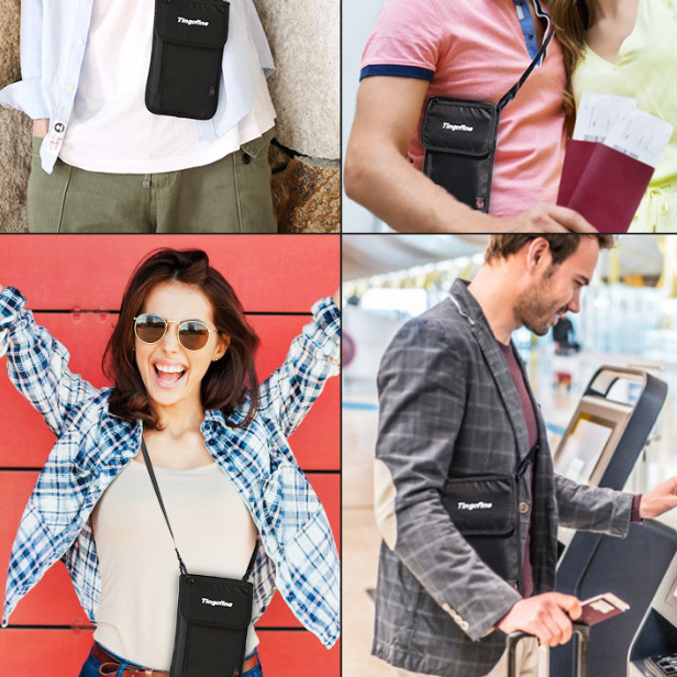 Yipinu กระเป๋าใส่หนังสือเดินทาง ผ้าไนล่อน กันน้ํา กันขโมย สําหรับใส่บัตร RFID