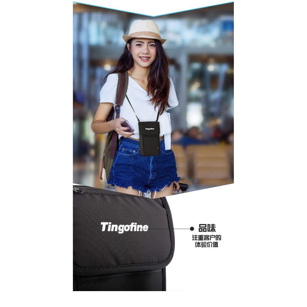 Yipinu กระเป๋าใส่หนังสือเดินทาง ผ้าไนล่อน กันน้ํา กันขโมย สําหรับใส่บัตร RFID