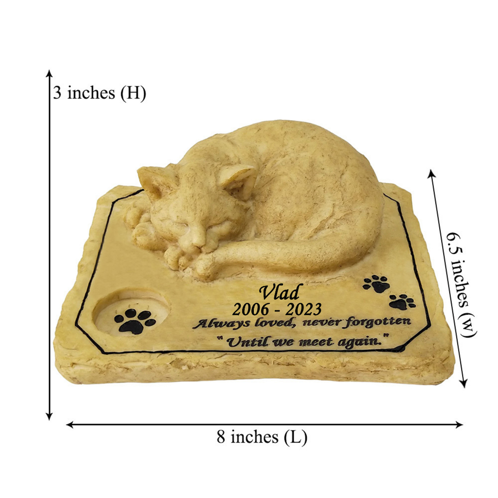 หินอนุสรณ์แมว กันน้ํา สําหรับทําสวน - รูปที่ 6