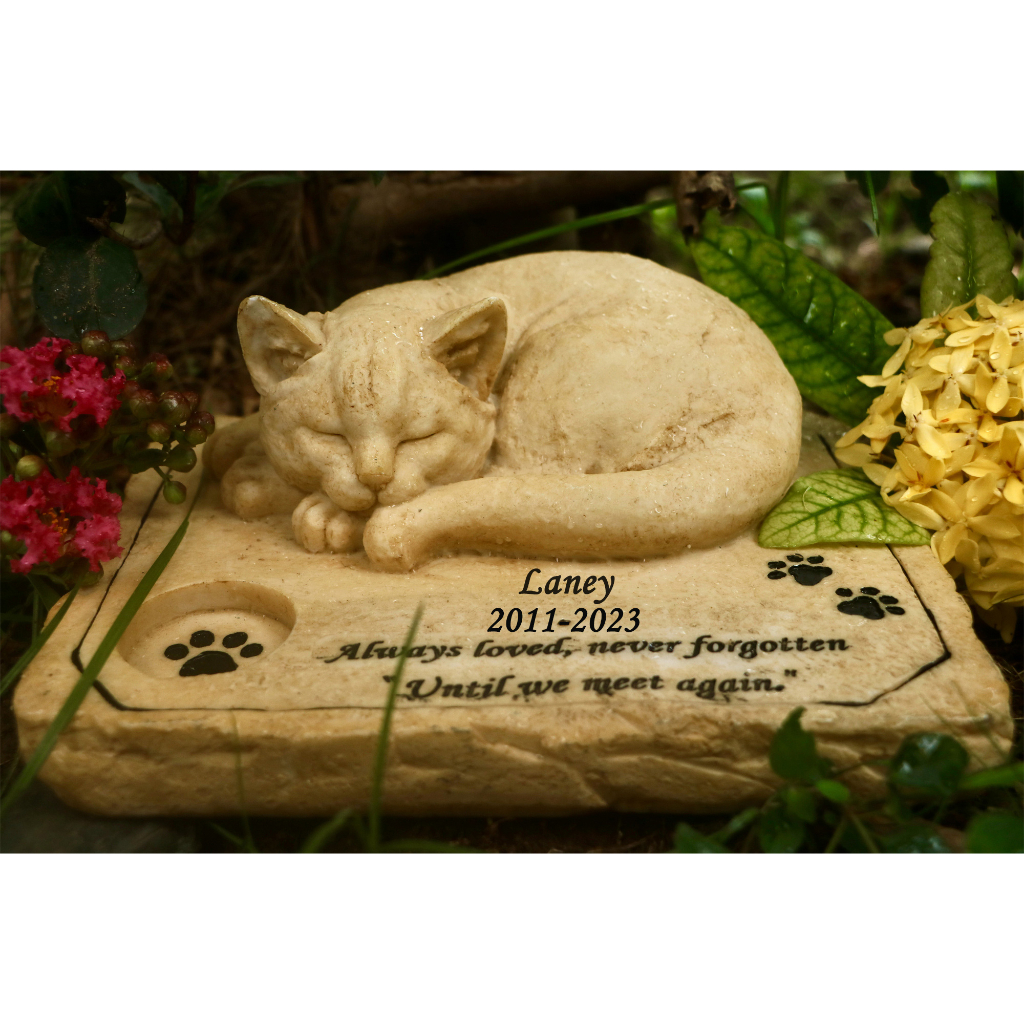 หินอนุสรณ์แมว กันน้ํา สําหรับทําสวน - รูปที่ 4