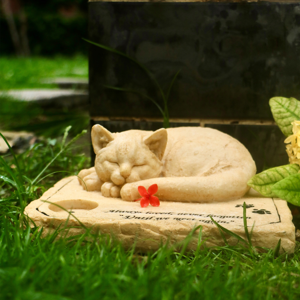 หินอนุสรณ์แมว กันน้ํา สําหรับทําสวน - รูปที่ 5