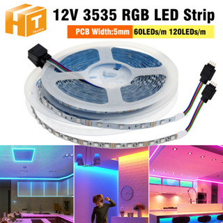 สายไฟ RGB LED 3535 12V 24v 60led ม. 120led ม. หลากสีสัน 5 ม. ต่อม้วน