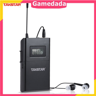 Takstar Wpm - 200 R Uhf อุปกรณ์รับสัญญาณเสียงไร้สายหน้าจอ Lcd 6 Selectable Channels 50 ม .