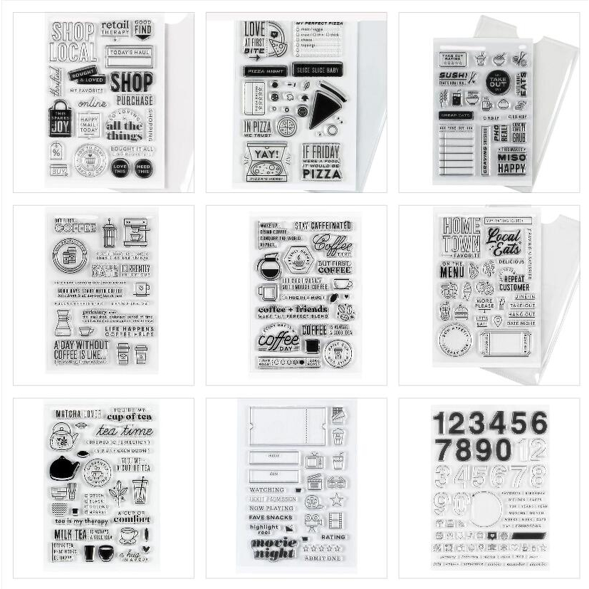 ใหม่วางแผนซิลิโคนประทับตราใสแสตมป์ ทําเอง สมุดลายนูนอัลบั้มภาพ