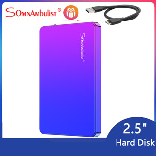 Somnambulist ฮาร์ดไดรฟ์ภายนอก 2.5 นิ้ว 1TB 2TB USB 3.0 500GB สําหรับเดสก์ท็อป โน้ตบุ๊ก