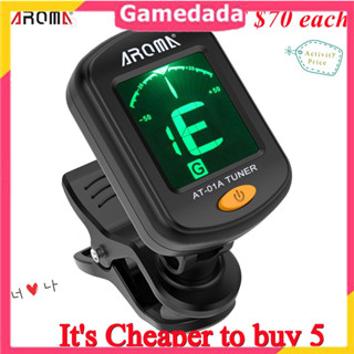 wholesale 7 pcs AROMA AT-01A เครื่องจูนสายกีตาร์ หน้าจอ LCD