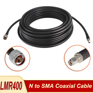 สายเคเบิลต่อขยาย LMR400 SMA ตัวผู้ เป็นตัวผู้ 15 เมตร สําหรับเราเตอร์ TP-link Huawei B310 B315 E5186 B593 B618 B818 ZTE MF-286