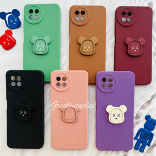 Itel S23 S665L เคสซิลิโคน TPU สีสันสดใส ฝาครอบกล้อง โทรศัพท์ พร้อมแหวนขาตั้ง หมีโหดร้าย