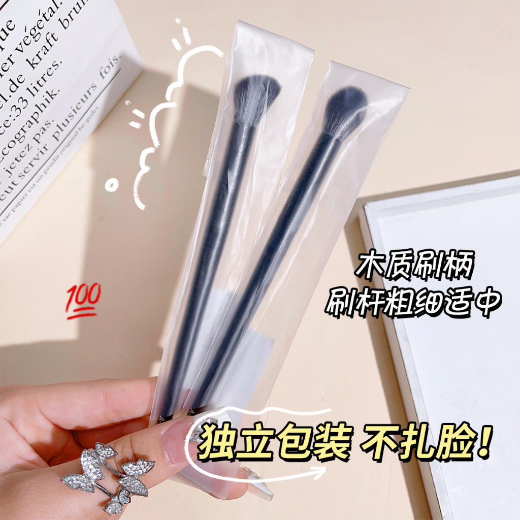 JONBOS แปรง แต่งหน้าด้ามไม้ เส้นใยละเอียด แปรงล้างหน้า มือใหม่ใช้งานง่าย แปรงทาสี NO. J033 - รูปที่ 5