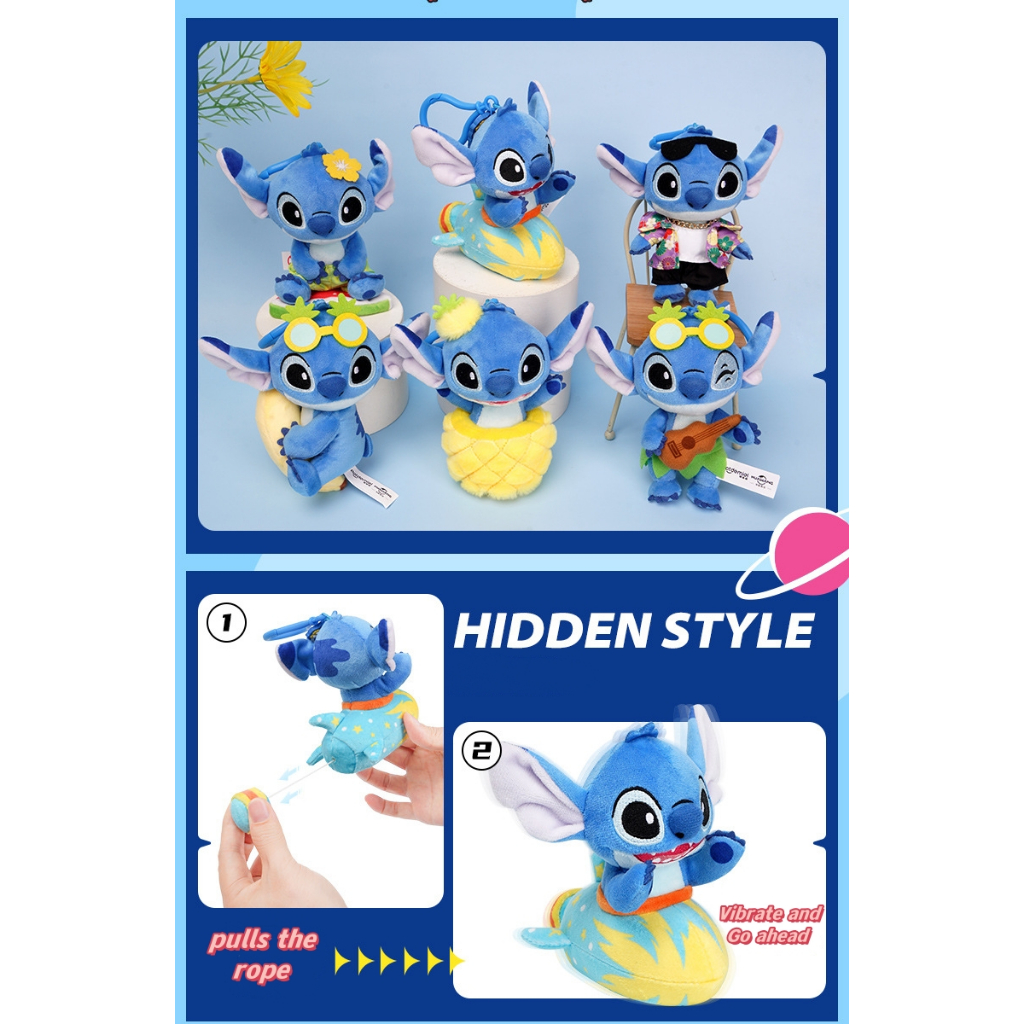 กล่องสุ่ม ตุ๊กตาดิสนีย์ Stitch Potdemiel ของเล่นสะสม สําหรับเด็ก