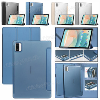 For Blackview Tab 12 Pro/Tab 12 10.1 Inch Ultra-Thin Transparent Frosted Back Case Shockproof Fold Stand Flip Tablet Cover