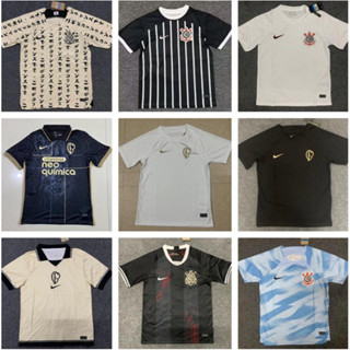 เสื้อกีฬาแขนสั้น ลายทีมชาติฟุตบอล Corinthians Third jersey 3RD 2022/23 24 ชุดเยือน สําหรับผู้ชาย และผู้ใหญ่