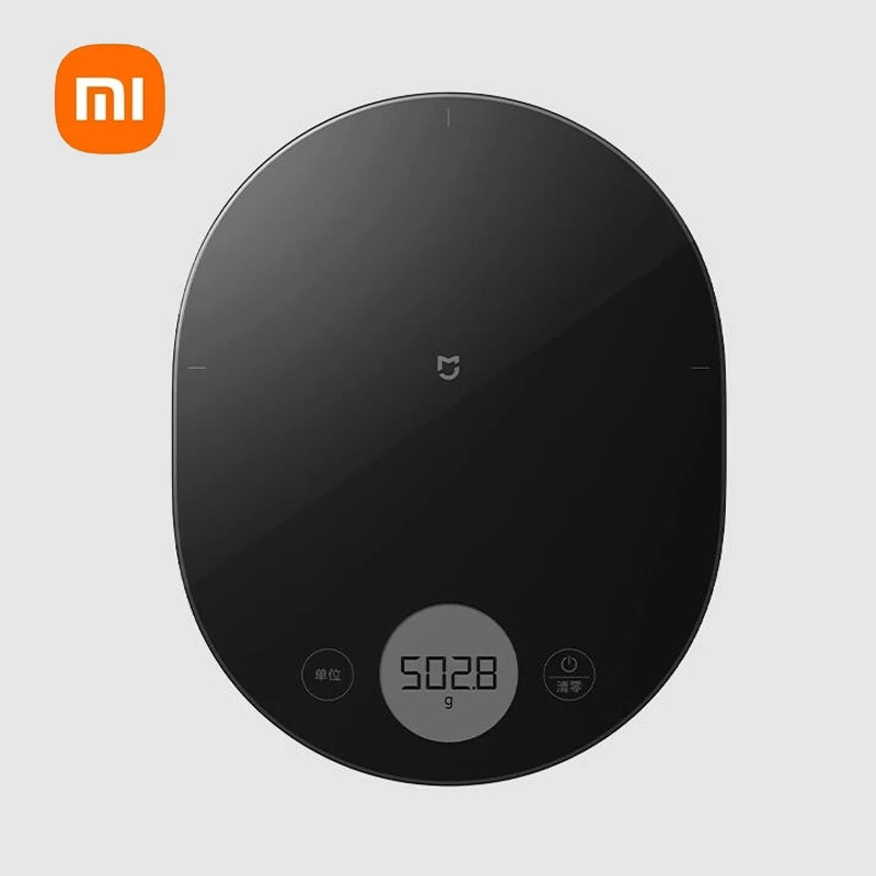 Xiaomi Mijia 0.1g-3000g เครื่องชั่งอิเล็กทรอนิกส์ความแม่นยําสูงสําหรับห้องครัวในครัวเรือนอาหารอบขนาดเล็กกระจกนิรภัยแบบพกพา