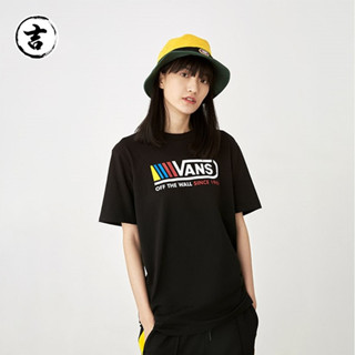 เสื้อยืด ผ้าฝ้าย พิมพ์ลาย Vans สําหรับผู้ชาย และผู้หญิง