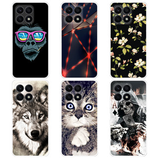 เคสโทรศัพท์ซิลิโคน TPU แบบนิ่ม ลายการ์ตูน สําหรับ Honor X8A X8A