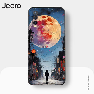 Jeero เคสวีโว่ เคสซิลิโคนนุ่มขอบเหลี่ยมกันกระแทกน่ารักตลก เคสโทรศัพท์ VIVO Y3S Y11 Y12 Y12S Y15 Y15S Y15A Y17 Y20 Y20S Y21 Y21T Y33S พลัส HFE2565