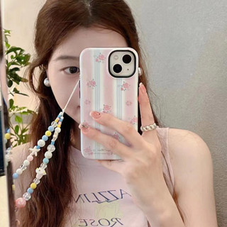 เคสโทรศัพท์มือถือ ลายดอกไม้ สีชมพู สําหรับ iPhone 11 12 12pro 12promax 13 13pro 13promax 14 14pro 14promax 2 In 1