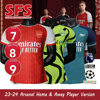 【SFS】เสื้อกีฬาแขนสั้น ลายทีมชาติฟุตบอล Arsenal 23-24 ชุดเหย้า ไซซ์ S-2XL