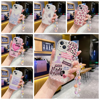 เคสโทรศัพท์มือถือแบบนิ่ม กันกระแทก ลายผีเสื้อ แมว เสือดาว สีชมพู สําหรับ samsung A02 M02 A022 M022 A02S A03S M02S A025 F02S A03