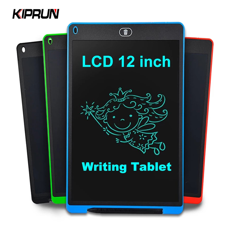 Kiprun แท็บเล็ตดิจิทัล หน้าจอ LCD 12 นิ้ว พร้อมปากกา สําหรับวาดภาพ