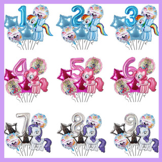 ชุดลูกโป่ง ลายยูนิคอร์น My Little Pony สําหรับตกแต่งปาร์ตี้วันเกิดเด็ก