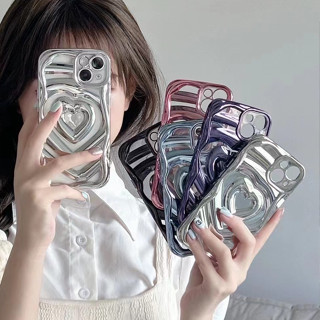 เคสโทรศัพท์มือถือแบบนิ่ม กันกระแทก ลายหัวใจ 3D หรูหรา สําหรับ iPhone 12PROMAX 14PROMAX 11 13PROMAX 14 14PRO