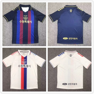 เสื้อกีฬาแขนสั้น ลายทีมชาติฟุตบอล Suwon FC 2023 2024 ชุดเหย้า