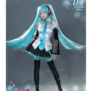 ชุดคอสเพลย์ Hatsune miku Virtual Idol สําหรับผู้หญิง