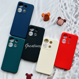 เคสโทรศัพท์มือถือ ซิลิโคน ผิวด้าน ขอบตรง สีพื้น สําหรับ Itel A60 A622L A60s