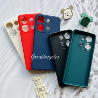 เคสโทรศัพท์ ซิลิโคนนิ่ม ผิวด้าน ขอบตรง สีพื้น สําหรับ Itel A60 A622L A60s