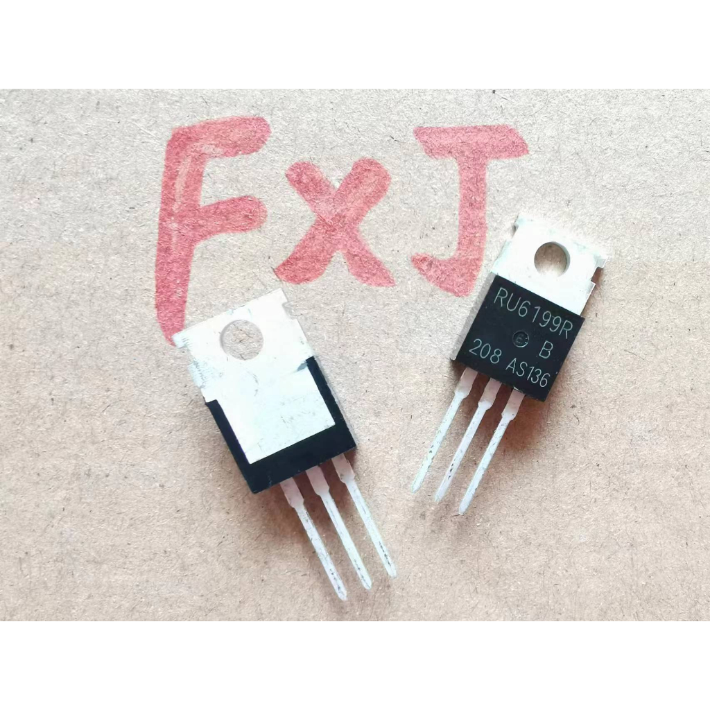 ((10 ชิ้น) RU6199R หลอดผลสนามพร้อมสต็อกใหม่เอี่ยม TO-220 60V 200A