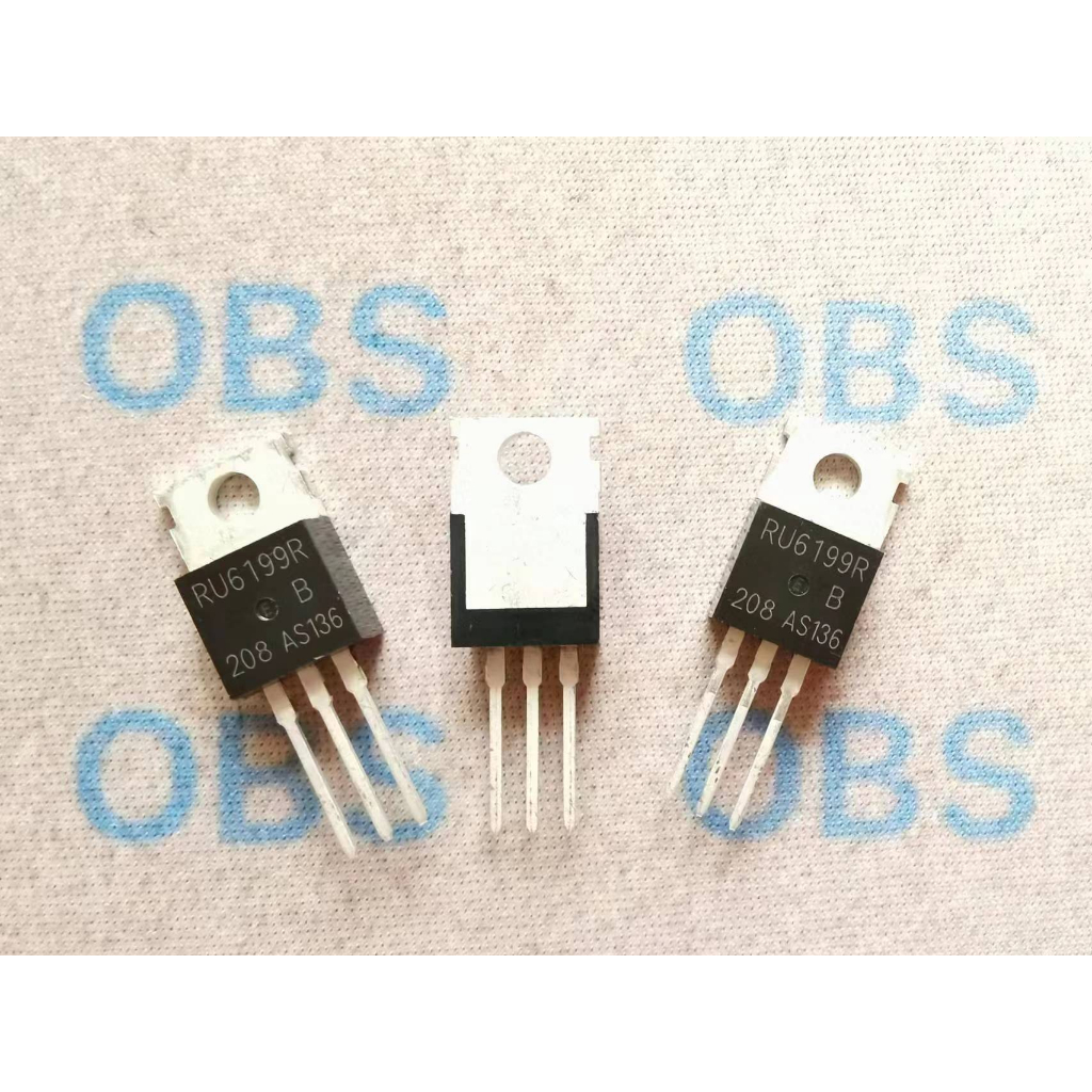 ((10 ชิ้น) RU6199R MOS Field Effect Tube TO-220 60V 200A