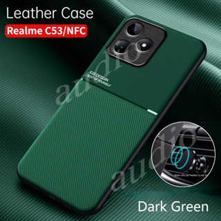 เคสโทรศัพท์มือถือหนัง กันกระแทก พร้อมที่ตั้งวางแม่เหล็ก สําหรับ Oppo Realme C53 nfc Narzo N53 C55 Realme C 53 55 RealmeC53 nfc Realme 55C 53C 10 Pro Plus 10Pro+