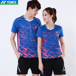 เสื้อกีฬาแบดมินตัน Yonex แบบแห้งเร็ว ระบายอากาศได้ดี แฟชั่นฤดูร้อน สําหรับผู้ชาย และผู้หญิง