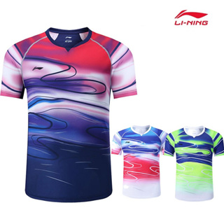 Li Ning ใหม่ ชุดกีฬา เสื้อเทนนิส ระบายอากาศ แห้งเร็ว ซับเหงื่อ ใส่สบาย แฟชั่นฤดูร้อน สําหรับผู้ชาย และผู้หญิง 2023