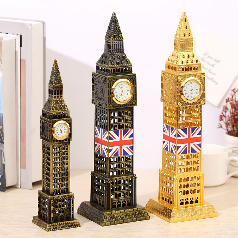 London Big Book นาฬิกา London Tourist ของที่ระลึกหัตถกรรมตกแต่งรุ่นเดสก์ท็อปตกแต่ง,ห้องนั่งเล่นตกแต่งของขวัญของขวัญ