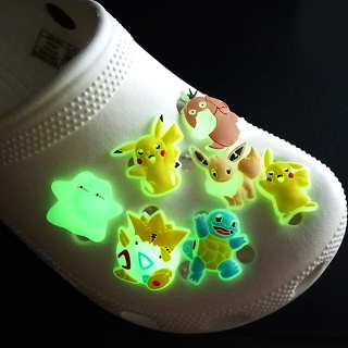 CROCS Jibbitz เข็มกลัด ลายการ์ตูนโปเกม่อน สําหรับตกแต่งรองเท้าแตะ DIY