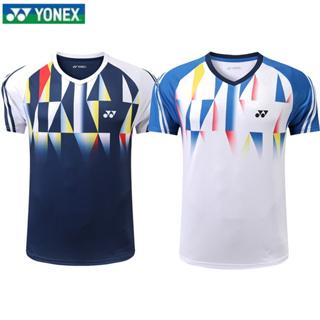 New Yonex เสื้อกีฬาแบดมินตัน แขนสั้น ระบายอากาศ แห้งเร็ว ดูดซับเหงื่อ สําหรับผู้ชาย และผู้หญิง