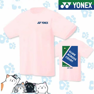 Yonex เสื้อกีฬาแบดมินตัน แขนสั้น แบบแห้งเร็ว ดูดซับเหงื่อ สําหรับผู้ชาย และผู้หญิง