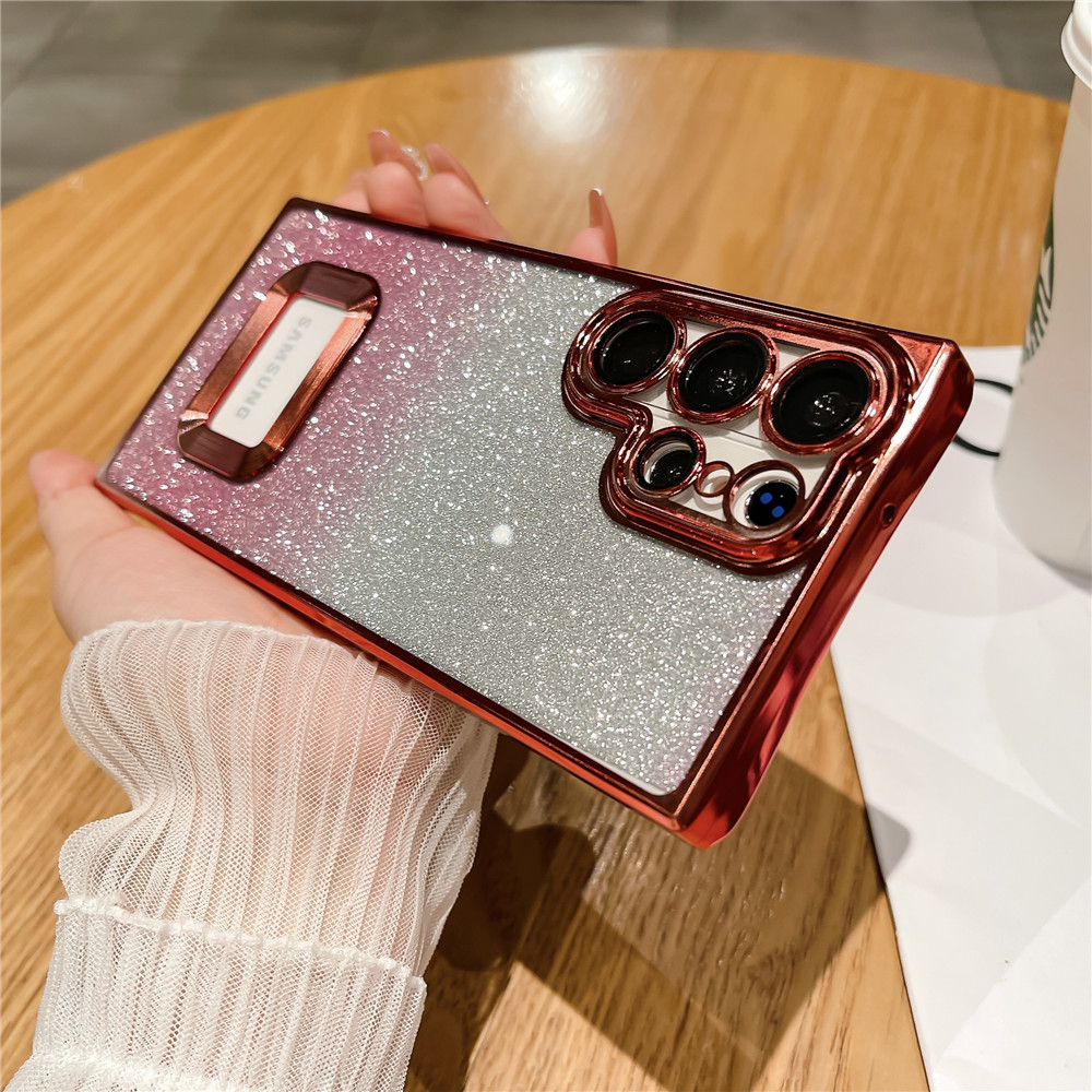 Gradient Glitter Bling เคสโทรศัพท ์ สําหรับ Samsung Galaxy A23 A33 A53 A73 M33 M53 5G ฝาครอบซิลิโคนอ ่ อนนุ ่ มพร ้ อมกล ้ องป ้ องกัน