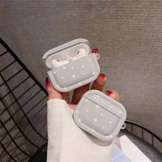 เคสหูฟัง ลายดาว สีเงิน สําหรับ Apple AirPods Pro2 Pro AirPods 1 2 AirPods 3