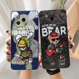 เคสโทรศัพท์มือถือนิ่ม ปิดด้านหลัง ลายหมีน่ารัก สําหรับ Infinix note 12 G96 note 12 pro 4G note 12 2023 note 30 5G note 30 4G note 30 pro hot 20s hot 30 4G hot 30i